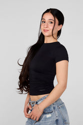 W4279 - Studio Edit Fitted Tee - Black