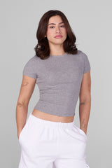 W484 Classic Baby Tee - Heather Grey