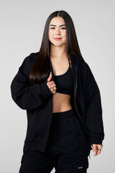 W5215 - Kove Zip Hoodie - Black