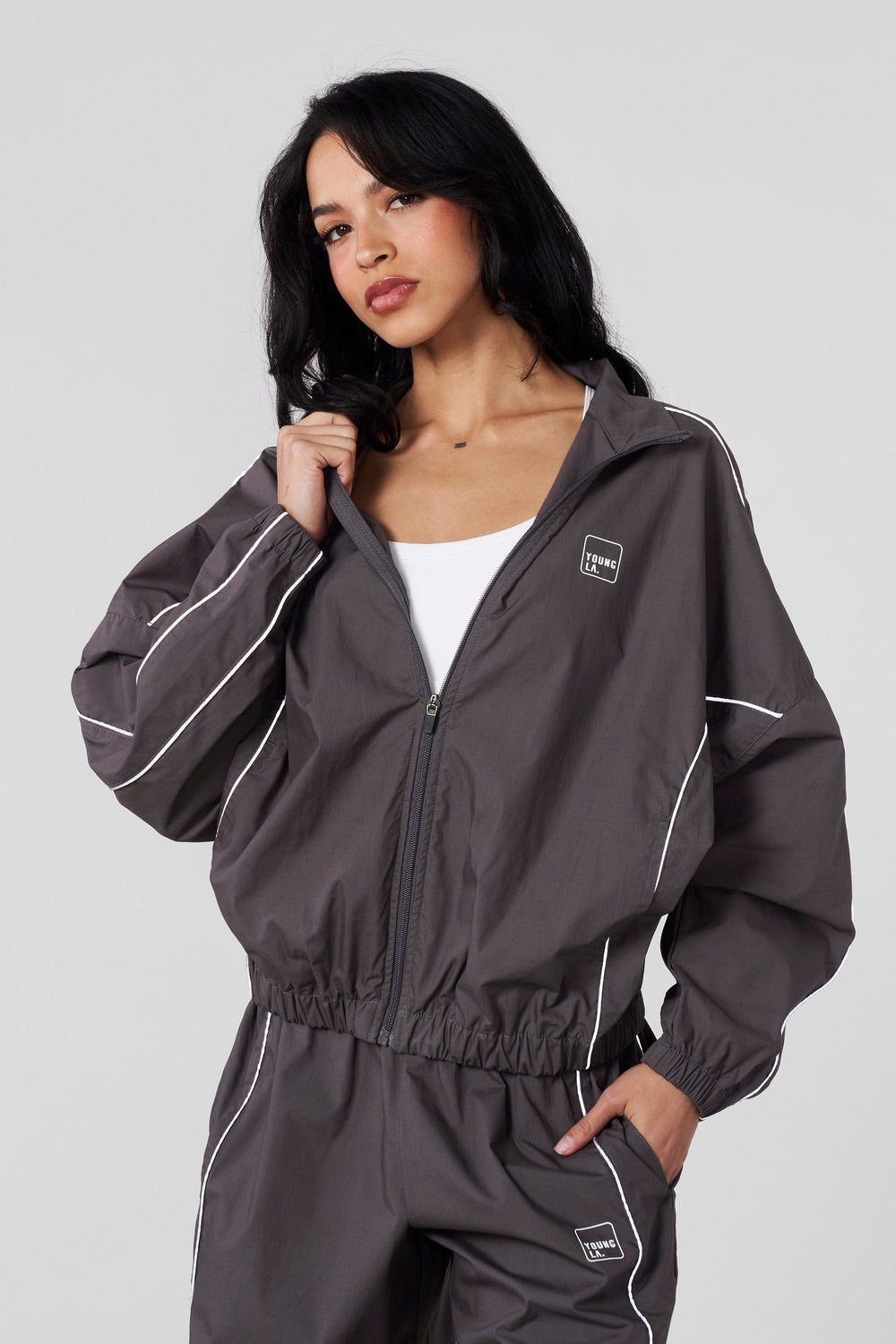 W561 Flash Windbreaker - Charcoal