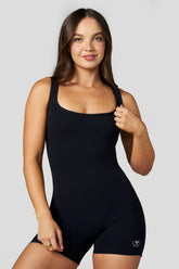 W7008 - Courtside Romper - Black