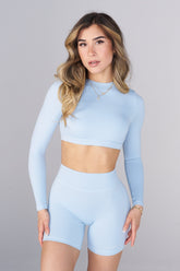 W345 Hybrid Long Sleeve bra - Blue