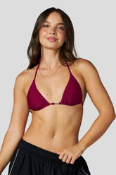 W6121 - Bikini Top - Deep Red