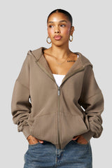 W554 Balance Zip Hoodie - Deep Taupe
