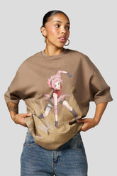 W4360 - Naruto Washed Tee - Tan