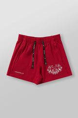 1012 - Tren Twins Quad Reveal Shorts - Red