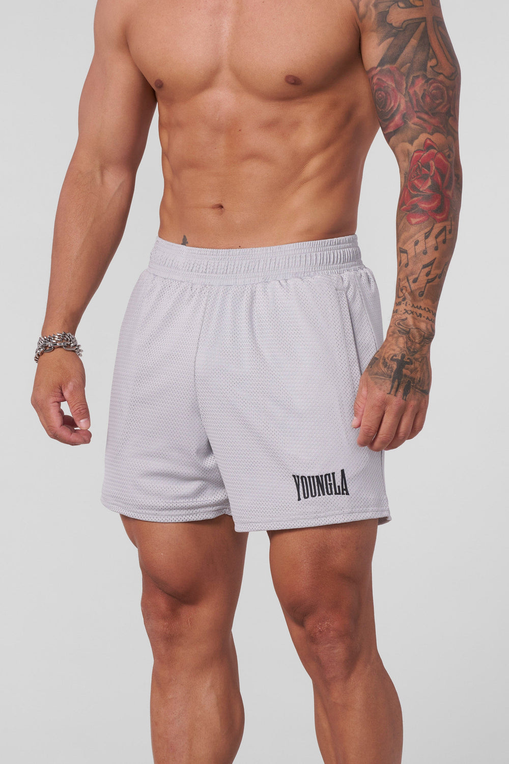 1026 - AeroMesh Shorts - Light Grey