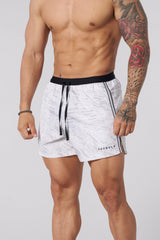 1051 - Ultra Running Shorts - Off-White Waves