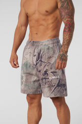 1076 - Tree Camo Collection - Shorts - Beige Tree Camo