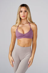 W335 - Urban V-neck Bra - Eggplant