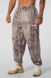 2063 - Tree Camo Collection - Baggy Joggers - Beige Tree Camo