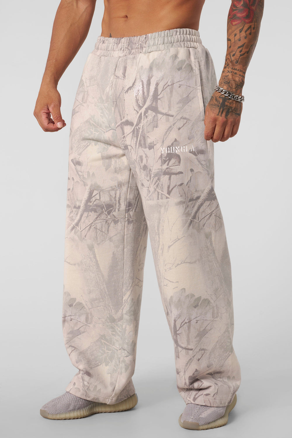 2094 - Tree Camo Collection - No Cuff Sweats - Desert Tan Tree Camo