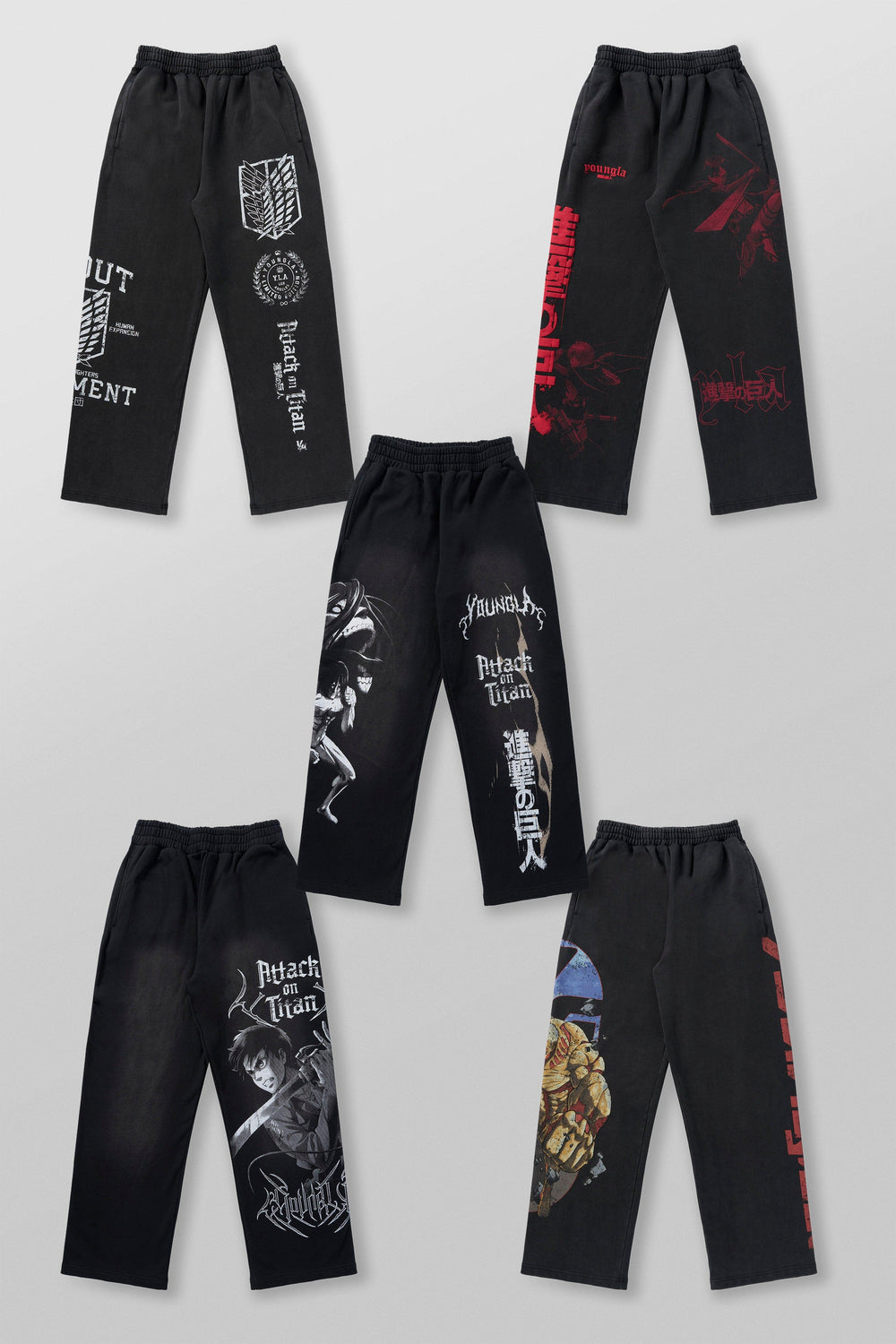 2128 - AOT© x YLA Baggy Joggers
