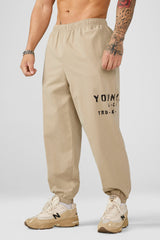 2162 - Elevated Pump Cover Joggers - Tan Wash
