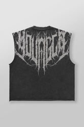 3022 - Anarchy Cropped Tanks - Black Wash