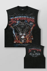 3032 - Cars & Curls - Cut-Offs - Hell Ride Black