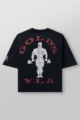 4002 - Golds Gym New Age Tees - Black