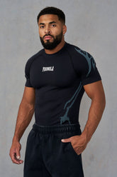 4067 - Gothic Compression Tees - Black/Blue