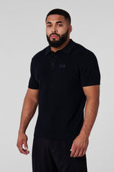 4136 - Knitted Dressy Polos - Black