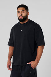 4153 - Elevated Essentials - Relaxed Tee - Black Wash