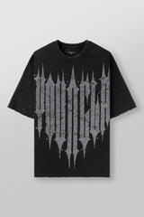 4156 - Revenge Tees - Black Wash