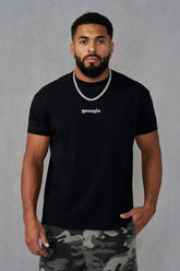 4198 - Core Fitted Ringer Tees - Black