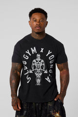 4206 - Gold's Gym Heather Tees - Black Heather