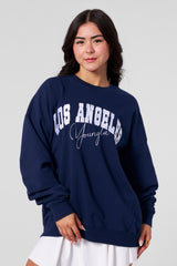 W563 Varsity Crewneck - Navy