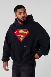 5079 - Superman Legacy Hoodies - Black Wash
