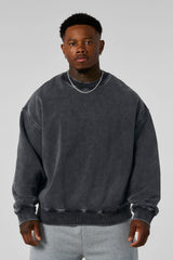 5095 - Elevated Essentials - Crewneck - Grey Wash