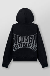 5162 - Golds Gym Throwback Zip-ups - Black Wash