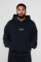 5208 - Crossline Hoodies - Black Wash