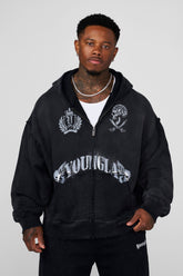 5222 - Ghost Zip-ups - Black Wash