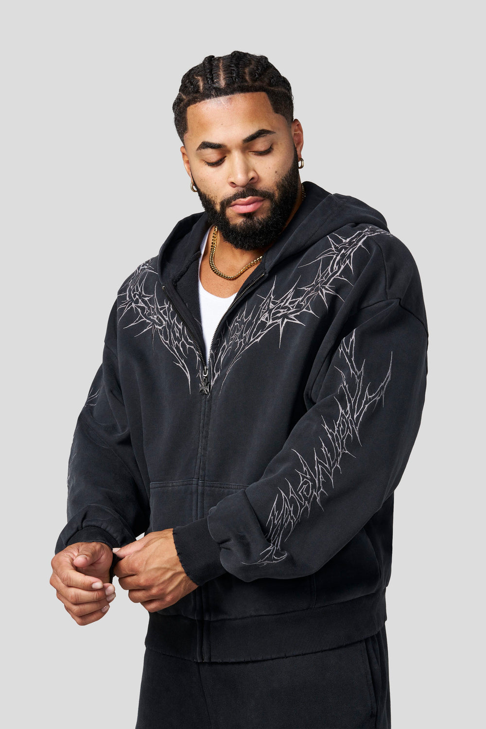 5228 - Vengeance Zip-Ups - Black Wash