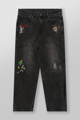 6035 - Looney Tunes Denim Jeans - Black Wash