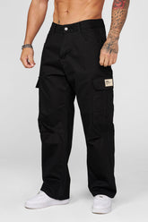 6047 - Classic Cargo Pants - Black