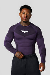 8004 - Batman Compression Longsleeves - Purple Limited Edition - APP ONLY - Purple