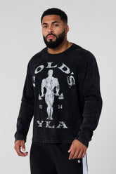 8047 - Gold's Gym Thermal Longsleeves - Black Wash