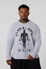 8047 - Gold's Gym Thermal Longsleeves - Heather Grey