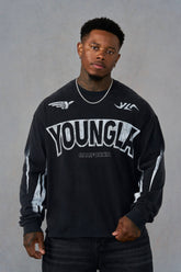8079 - Moto Longsleeves - Black Wash