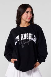 W563 Varsity Crewneck - Black