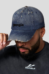9066 - Distressed Denim Hats - Denim Wash