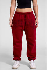W257 My eyes are up here Jogger - Red