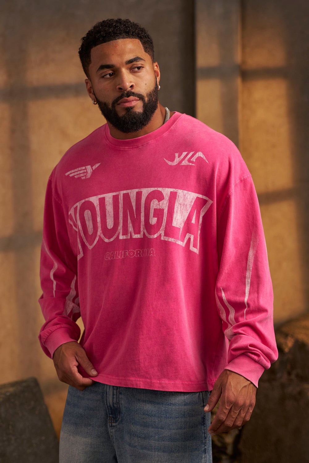 8079 - Moto Longsleeves - Pink Wash