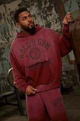 5167 - Gold's Iron Legacy Crest Hoodies - Burgundy