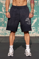 1014 - Gold's Iron Legacy Shorts - Black Wash
