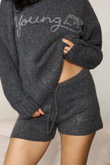 W1147 - Cozy Sweater Shorts