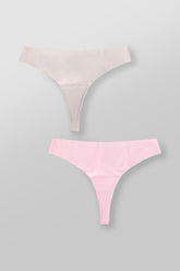 W6112 Padded Seamless Thong - Pink Pack