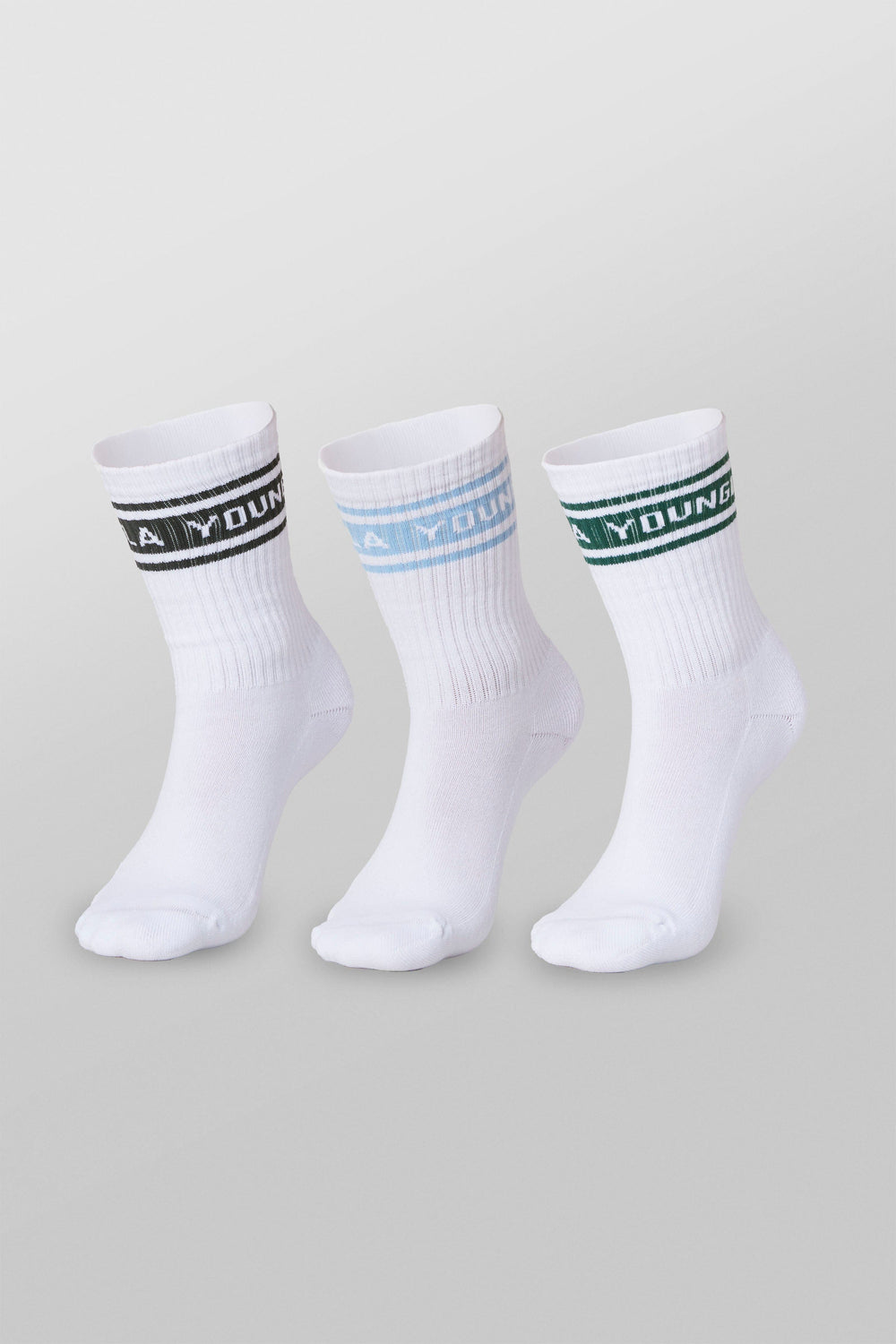 W638 - Elevate Crew Socks - Blue Pack