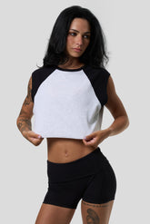 W4306 - Raglan Cutoff - Black